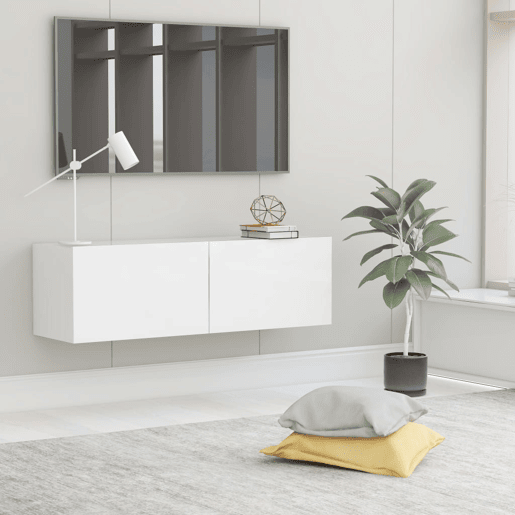 Móvel de TV - Modulo de TV - Armário de TV 100x30x30 cm derivados de madeira branco