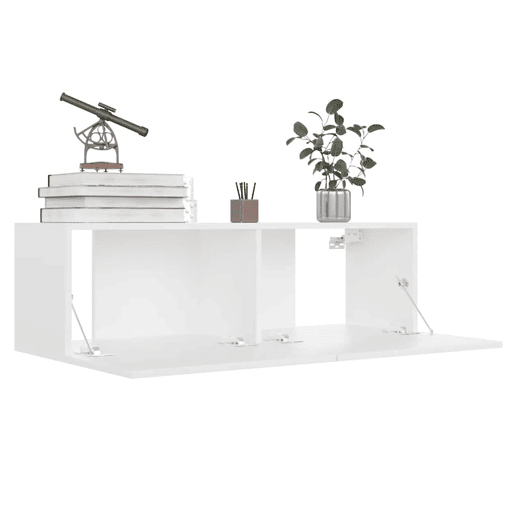 Móvel de TV - Modulo de TV - Armário de TV 100x30x30 cm derivados de madeira branco