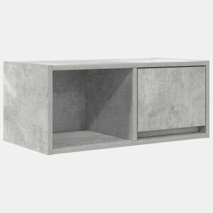 Móvel de TV - Modulo de TV - Armário de TV 60x31x25,5 cm derivados de madeira cinza cimento