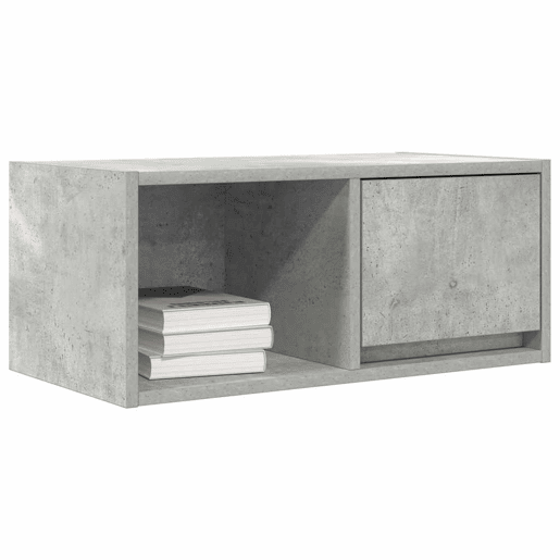Móvel de TV - Modulo de TV - Armário de TV 60x31x25,5 cm derivados de madeira cinza cimento