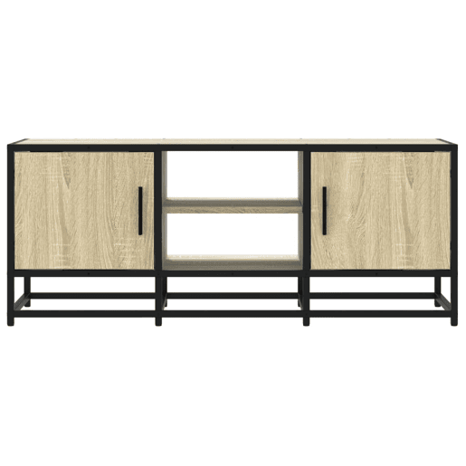 Móvel p TV, Armário de TV 100x35x41 cm deriv. madeirametal carvalho sonoma