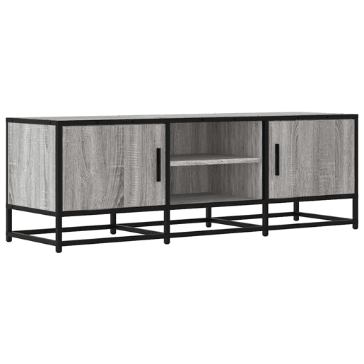 Móvel p TV, Armário de TV 120x35x41cm derivados madeirametal cinzento sonoma