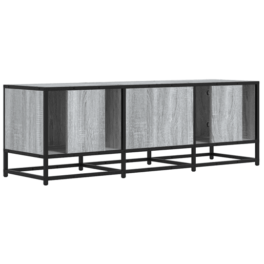 Móvel p TV, Armário de TV 120x35x41cm derivados madeirametal cinzento sonoma