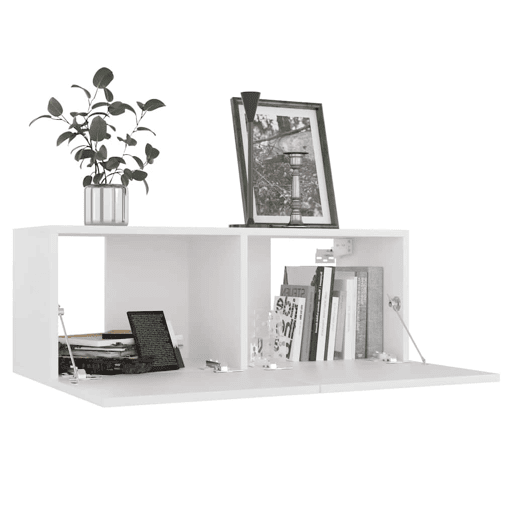 Móvel de TV - Modulo de TV - Armário de TV 80x30x30 cm derivados de madeira branco
