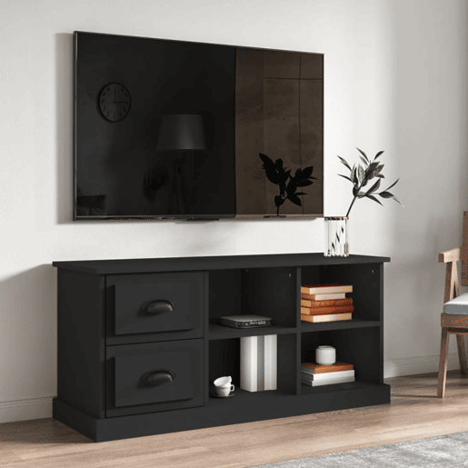Móvel de TV - Modulo de TV - Armário de TV 102x35,5x47,5 cm derivados de madeira preto