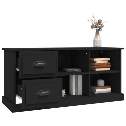 Móvel de TV - Modulo de TV - Armário de TV 102x35,5x47,5 cm derivados de madeira preto
