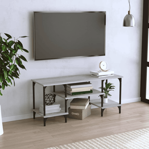 Móvel para TV - Móvel de TV - Armário de TV 102x35x45,5 cm derivados madeira cinzento sonoma