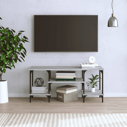 Móvel para TV - Móvel de TV - Armário de TV 102x35x45,5 cm derivados madeira cinzento sonoma