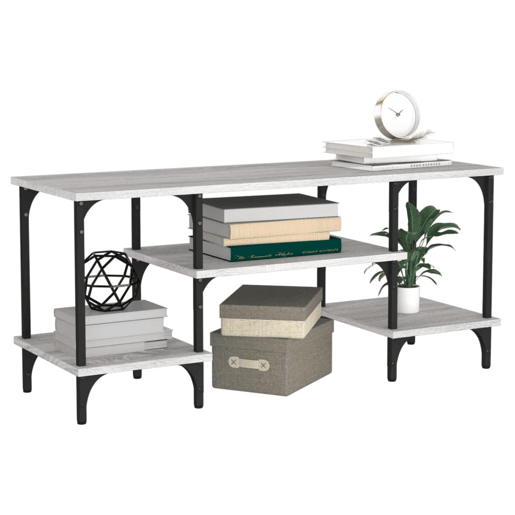 Móvel para TV - Móvel de TV - Armário de TV 102x35x45,5 cm derivados madeira cinzento sonoma