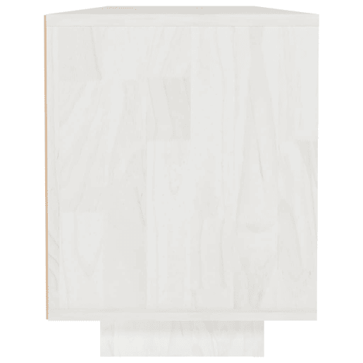 Móvel de TV - Modulo de TV - Armário de TV 110x30x40 cm madeira de pinho maciça branco