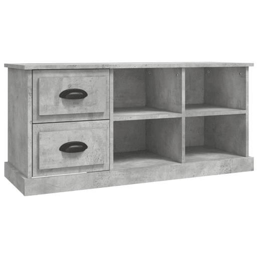 Móvel de TV - Modulo de TV - Armário de TV 102x35,5x47,5 cm derivados de madeira cinza cimento