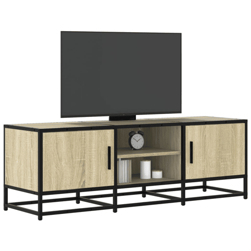 Móvel p TV, Armário de TV 120x35x41 cm deriv. madeirametal carvalho sonoma
