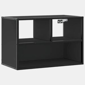 Móvel para TV - Móvel de TV - Armário de TV 60x31x39,5 cm derivados de madeirametal preto