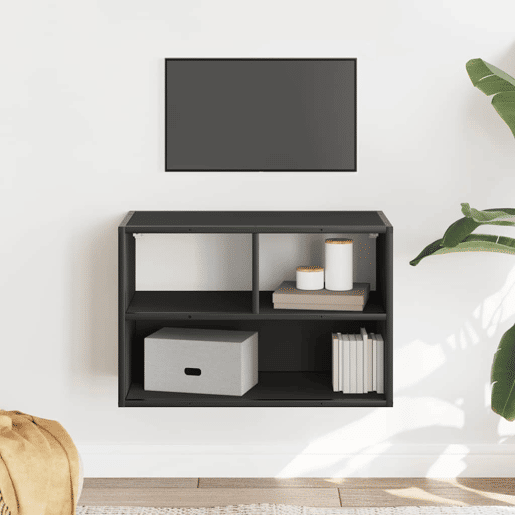 Móvel para TV - Móvel de TV - Armário de TV 60x31x39,5 cm derivados de madeirametal preto