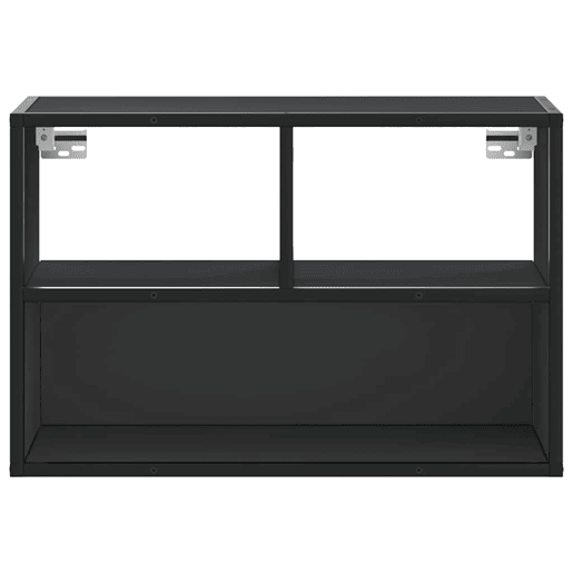 Móvel para TV - Móvel de TV - Armário de TV 60x31x39,5 cm derivados de madeirametal preto