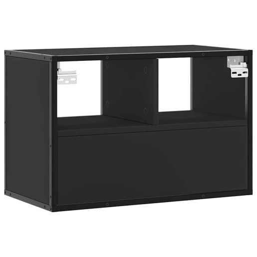 Móvel para TV - Móvel de TV - Armário de TV 60x31x39,5 cm derivados de madeirametal preto