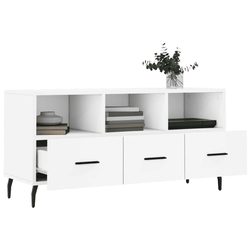 Móvel de TV - Modulo de TV - Armário de TV 102x36x50 cm derivados de madeira branco