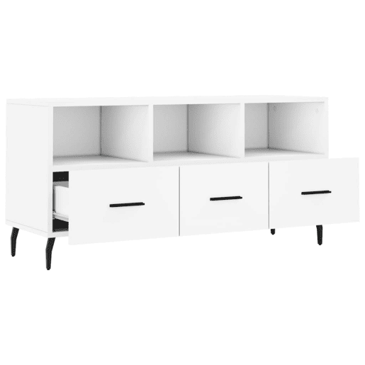 Móvel de TV - Modulo de TV - Armário de TV 102x36x50 cm derivados de madeira branco