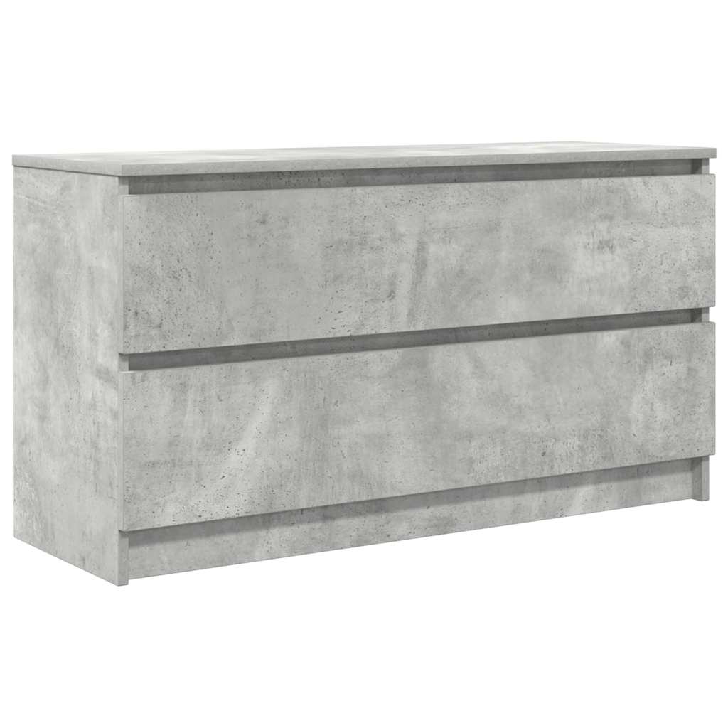 mueble tv - mesa de tv madera de ingenieria gris hormigon 100x35x54 cm