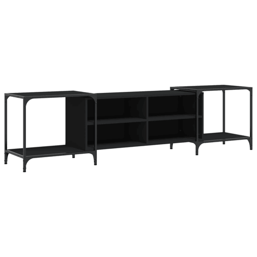 Móvel de TV - Modulo de TV - Armário de TV 203x37x50 cm derivados de madeira preto