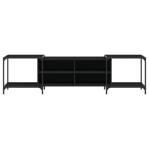 Móvel de TV - Modulo de TV - Armário de TV 203x37x50 cm derivados de madeira preto