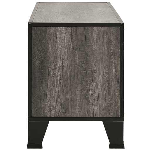 Móvel de TV - Modulo de TV - Armário de TV 105x36x47 cm metal e MDF cinzento