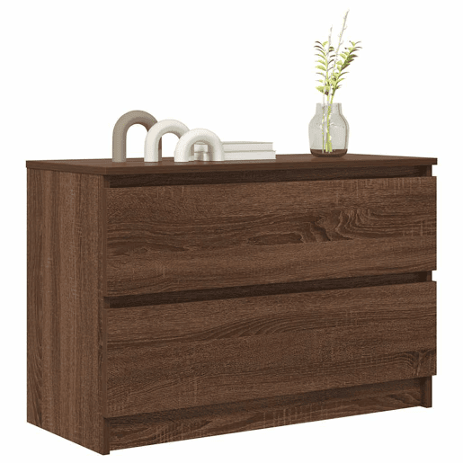 Móvel de TV - Modulo de TV - Armário de TV 80x35x54 cm derivados de madeira carvalho castanho