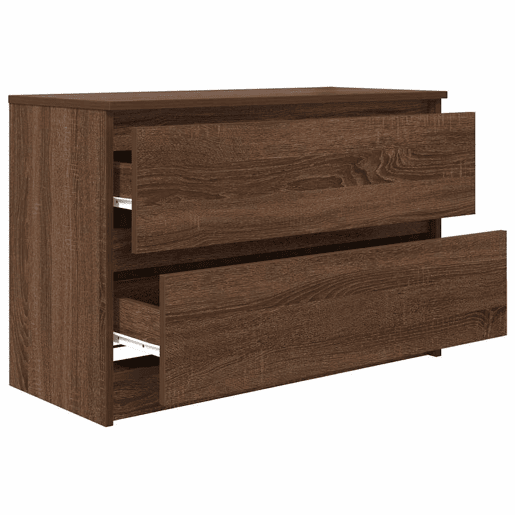 Móvel de TV - Modulo de TV - Armário de TV 80x35x54 cm derivados de madeira carvalho castanho