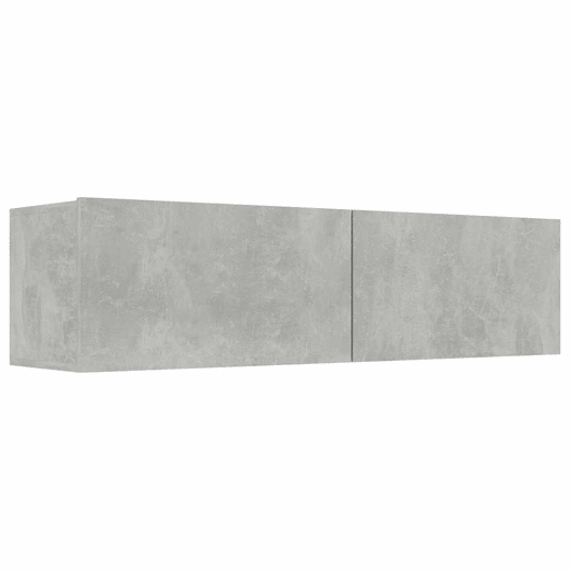 Móvel de TV - Modulo de TV - Armário de TV 120x30x30 cm contraplacado cinzento cimento