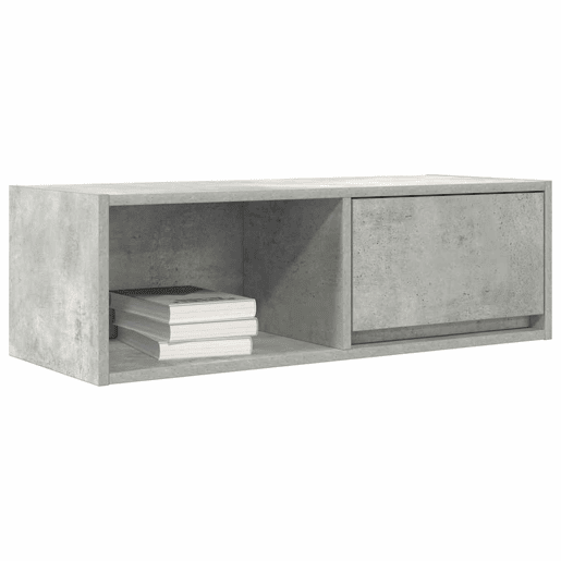 Móvel de TV - Modulo de TV - Armário de TV 80x31x25,5 cm derivados de madeira cinza cimento