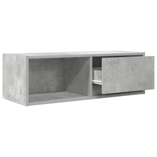Móvel de TV - Modulo de TV - Armário de TV 80x31x25,5 cm derivados de madeira cinza cimento