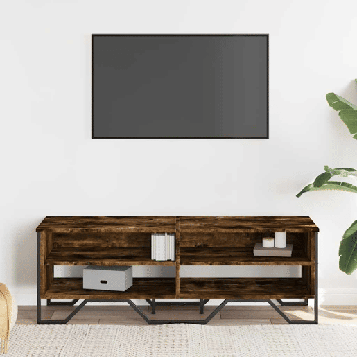 Móvel de TV - Modulo de TV - Armário de TV 122x34x41 cm derivados de madeira carvalho fumado