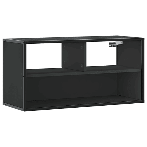 Móvel para TV - Móvel de TV - Armário de TV 80x31x39,5 cm derivados de madeirametal preto