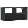 Móvel para TV - Móvel de TV - Armário de TV 80x31x39,5 cm derivados de madeirametal preto