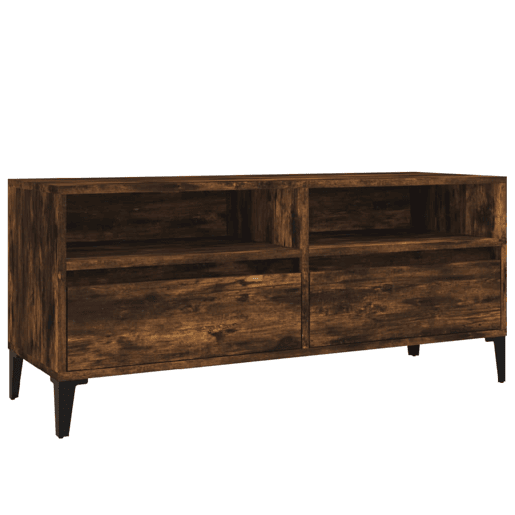 Móvel p TV, Armário de TV 100x34,5x44,5 cm derivados madeira carvalho fumado