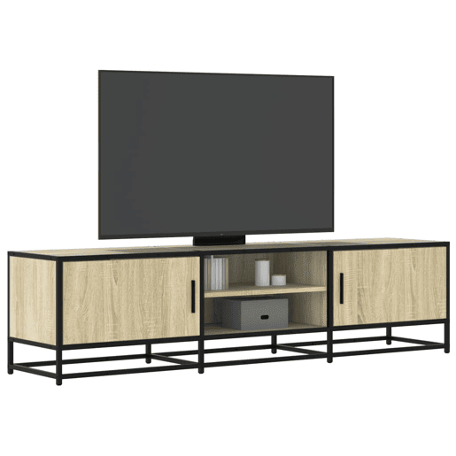 Móvel p TV, Armário de TV 160x35x41 cm deriv. madeirametal carvalho sonoma