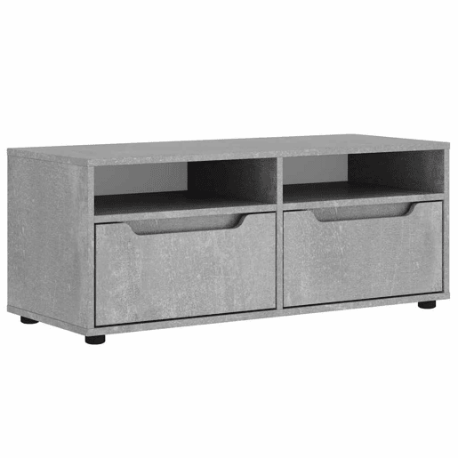 Móvel TV - Modulo de TV - Armário de TV VISNES derivados de madeira cinzento betão 100x40x38cm