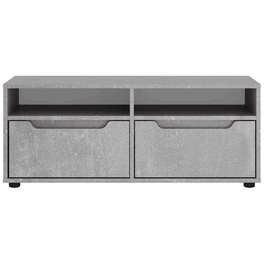 Móvel TV - Modulo de TV - Armário de TV VISNES derivados de madeira cinzento betão 100x40x38cm