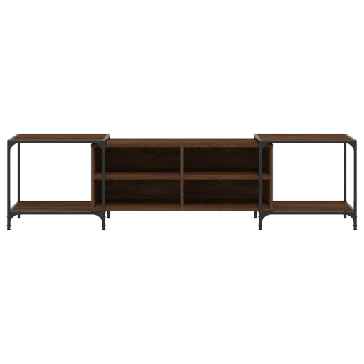 Móvel de TV - Modulo de TV - Armário de TV 203x37x50 cm derivados de madeira carvalho castanho Móvel de TV - Modulo de TV - Armário de TV 203x37x50 cm derivados de madeira carvalho castanho