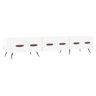Móvel de TV - Modulo de TV - Armário de TV 150x36x30 cm derivados de madeira branco brilhante