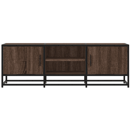 Móvel TV - Modulo de TV - Armário de TV 120x35x41 cm derivados madeirametal carvalho castanho