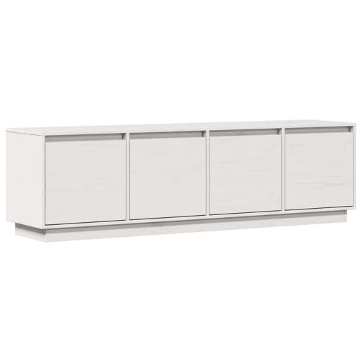 Móvel de TV - Modulo de TV - Armário de TV 156x37x45 cm madeira de pinho maciça branco