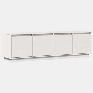 Móvel de TV - Modulo de TV - Armário de TV 156x37x45 cm madeira de pinho maciça branco