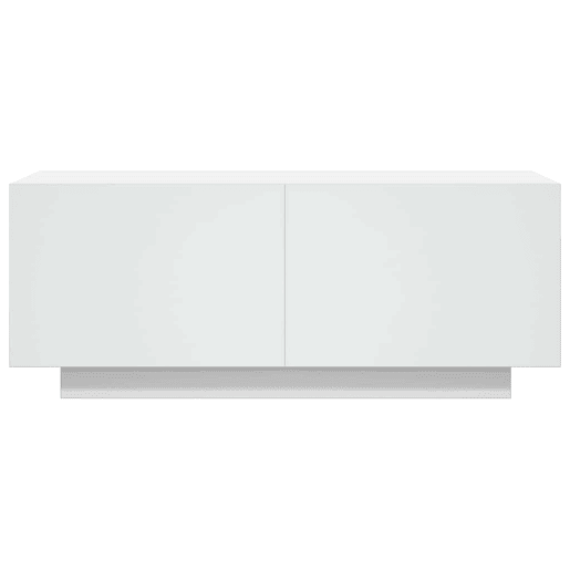 Móvel p TV, Armário de TV 100x35x40cm madeira processada branco