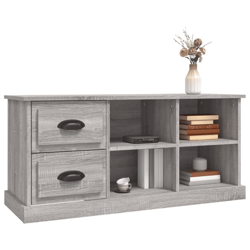 Móvel de TV - Modulo de TV - Armário de TV 102x35,5x47,5 cm derivados de madeira cinza sonoma