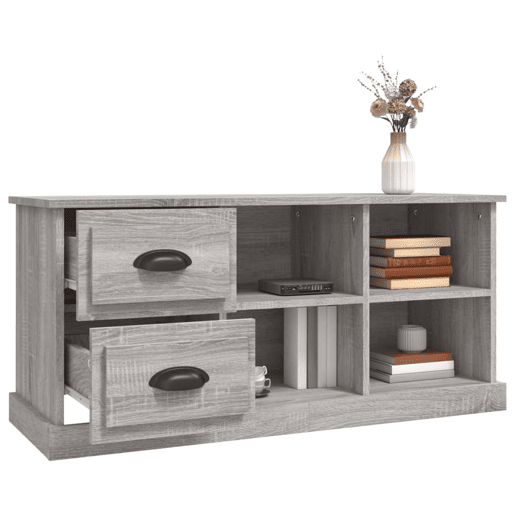 Móvel de TV - Modulo de TV - Armário de TV 102x35,5x47,5 cm derivados de madeira cinza sonoma