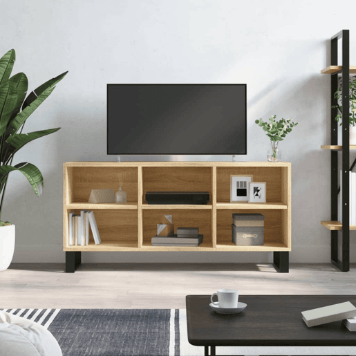 Armário de TV - Móvel TV 103,5x30x50 cm derivados madeira carvalho sonoma Armário de TV - Móvel TV 103,5x30x50 cm derivados madeira carvalho sonoma
