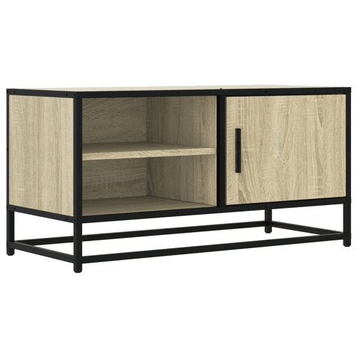 Móvel p TV, Armário de TV 80x34,5x40 cm deriv. madeirametal carvalho sonoma