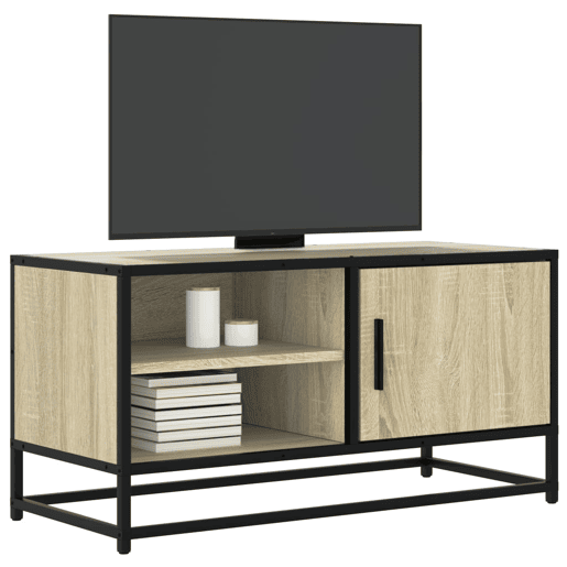 Móvel p TV, Armário de TV 80x34,5x40 cm deriv. madeirametal carvalho sonoma