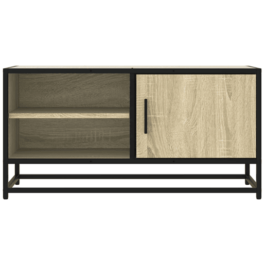 Móvel p TV, Armário de TV 80x34,5x40 cm deriv. madeirametal carvalho sonoma